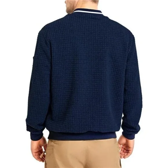 Mens Lightweight Jacket Casual Bomber Jacket Varsity Coat - Picture 4 of 7